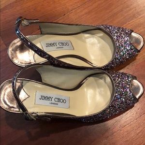 Gorgeous glitter Jimmy Choo slingbacks 36.5
